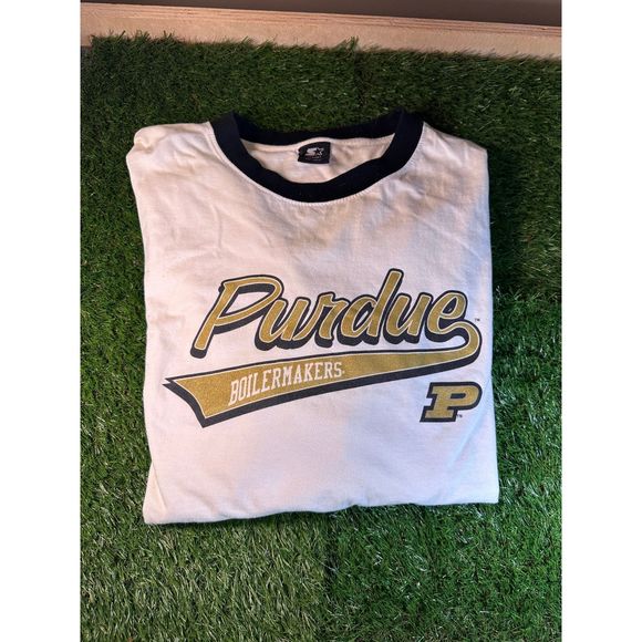 Vintage Starter Purdue Boilermakers Shirt XL - Picture 1 of 6